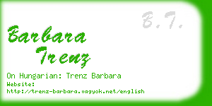 barbara trenz business card